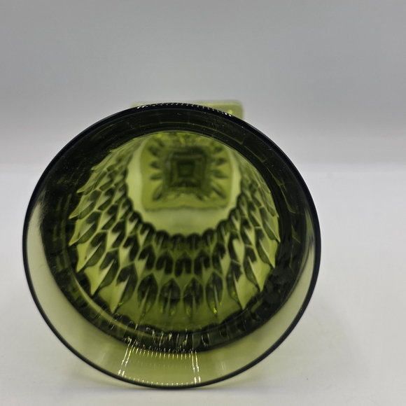 Indiana Glass Mt Mount Vernon Avocado Green Iced Tea Goblet Glasses 1 Glass Vtg - Picture 2 of 6